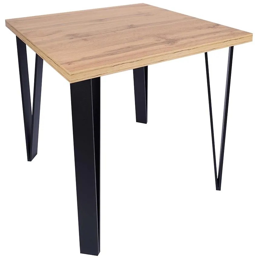 Stôl Karlos 90x90 dub wotan