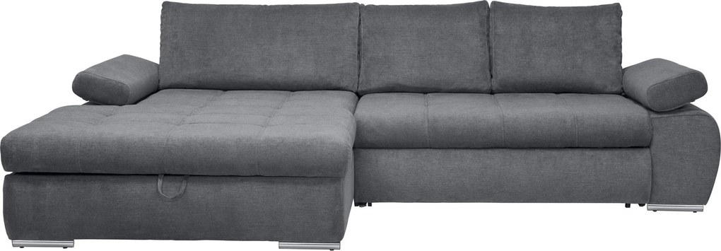 XXXLutz ROHOVÁ SEDAČKA, textil, sivá Carryhome - Sedačky - 002300011402