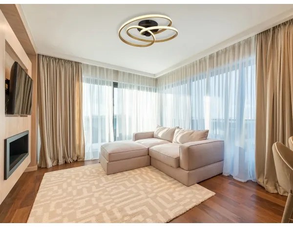 Globo 67183-40G - LED Prisadený luster GLYXAR LED/40W/230V zlatá/čierna