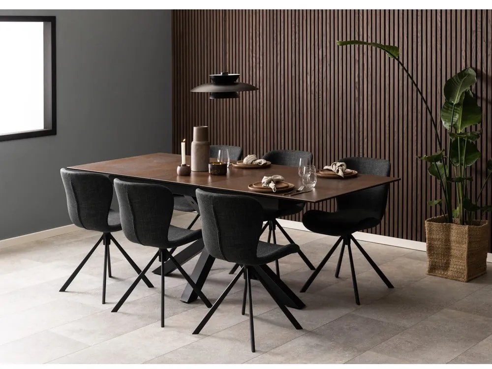 Tmavosivé jedálenské stoličky v súprave 2 ks Batilda – Actona