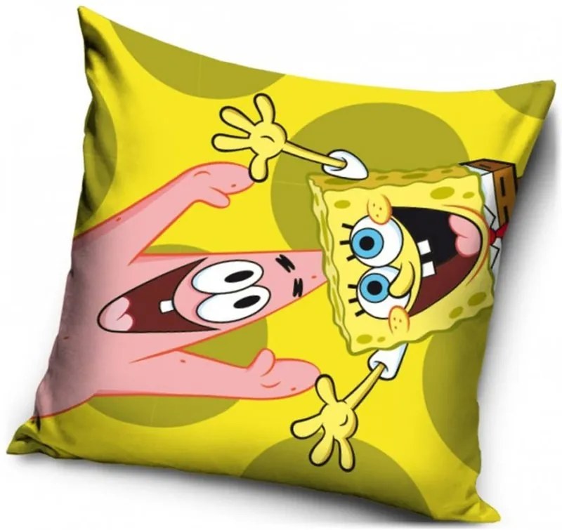 Dekoračný vankúš SpongeBob a Patrick - 40 x 40 cm