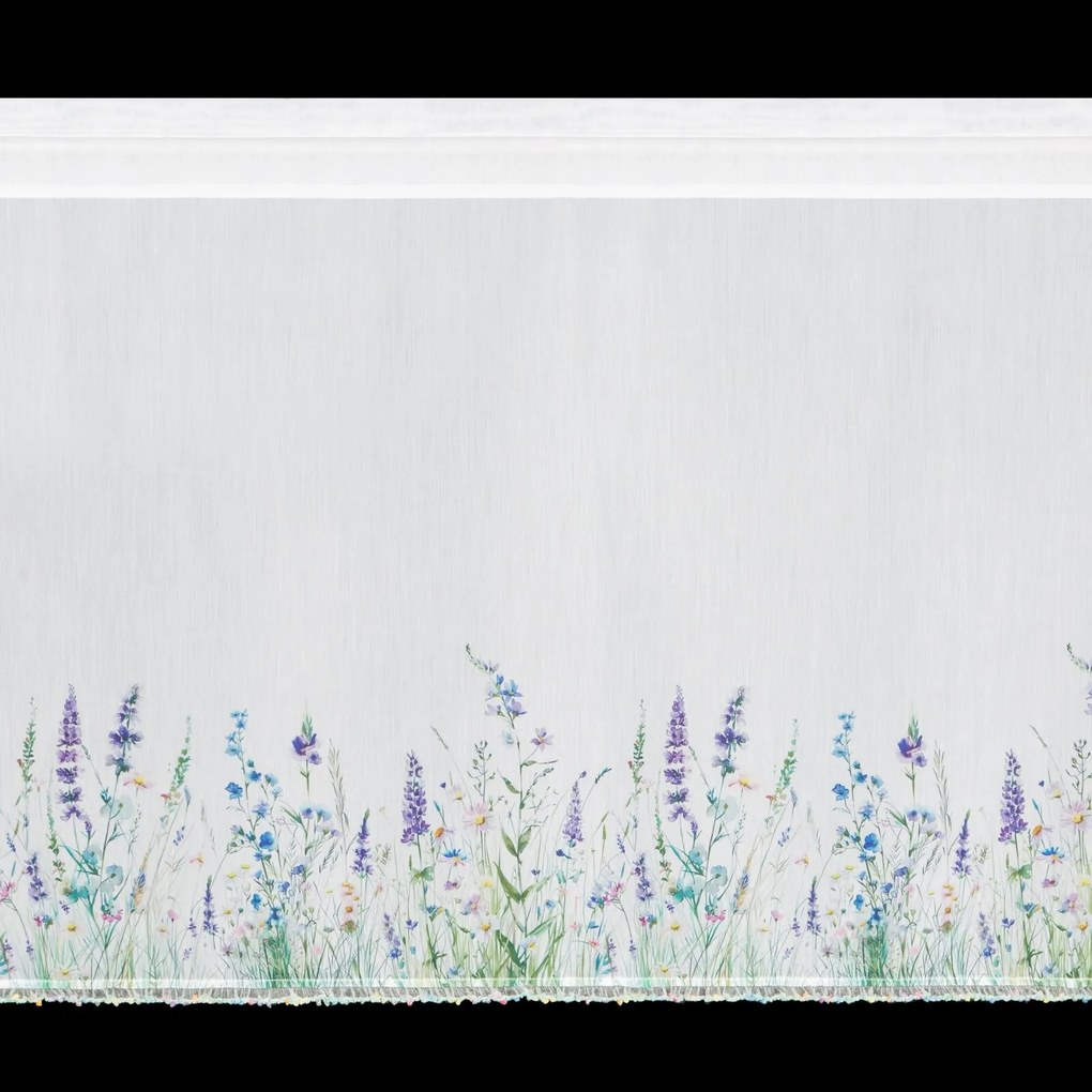 KRÁTKA ZÁCLONA NA PÁSKE MEADOW 150X70 CM KVETY