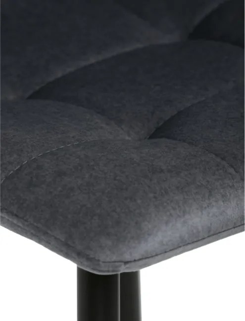 Barová stolička zamatová, sivá AUB-X7015 GREY2