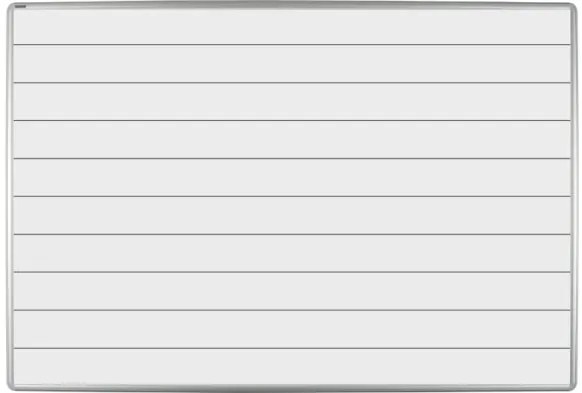 Biela keramická popisovacia tabuľa s potlačou ekoTAB, 1200 x 1000 mm, linky