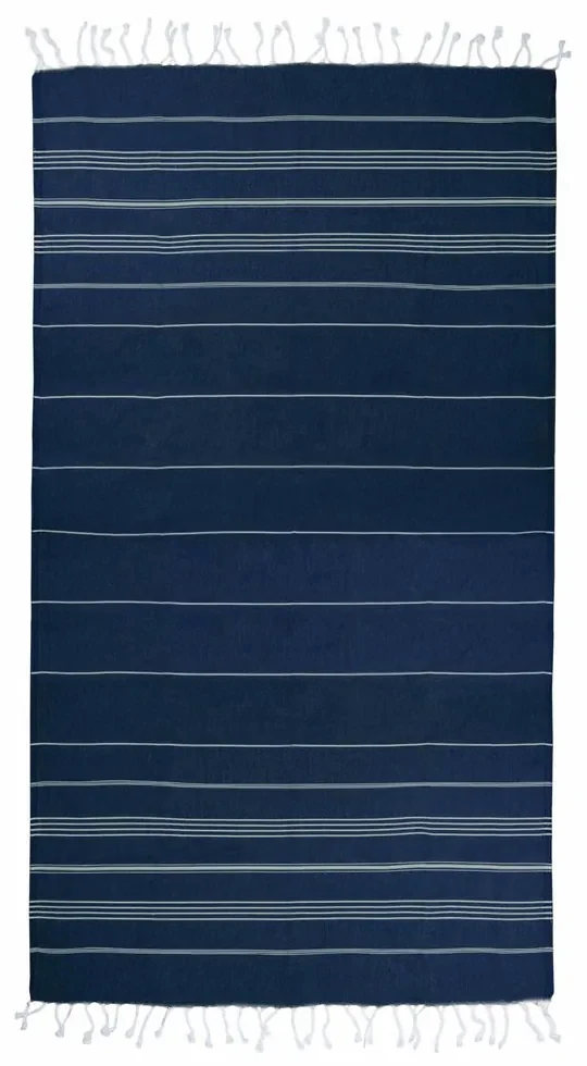 The One Towelling Plážová osuška Hamam Sultan - Čierna / biela | 100 x 180 cm