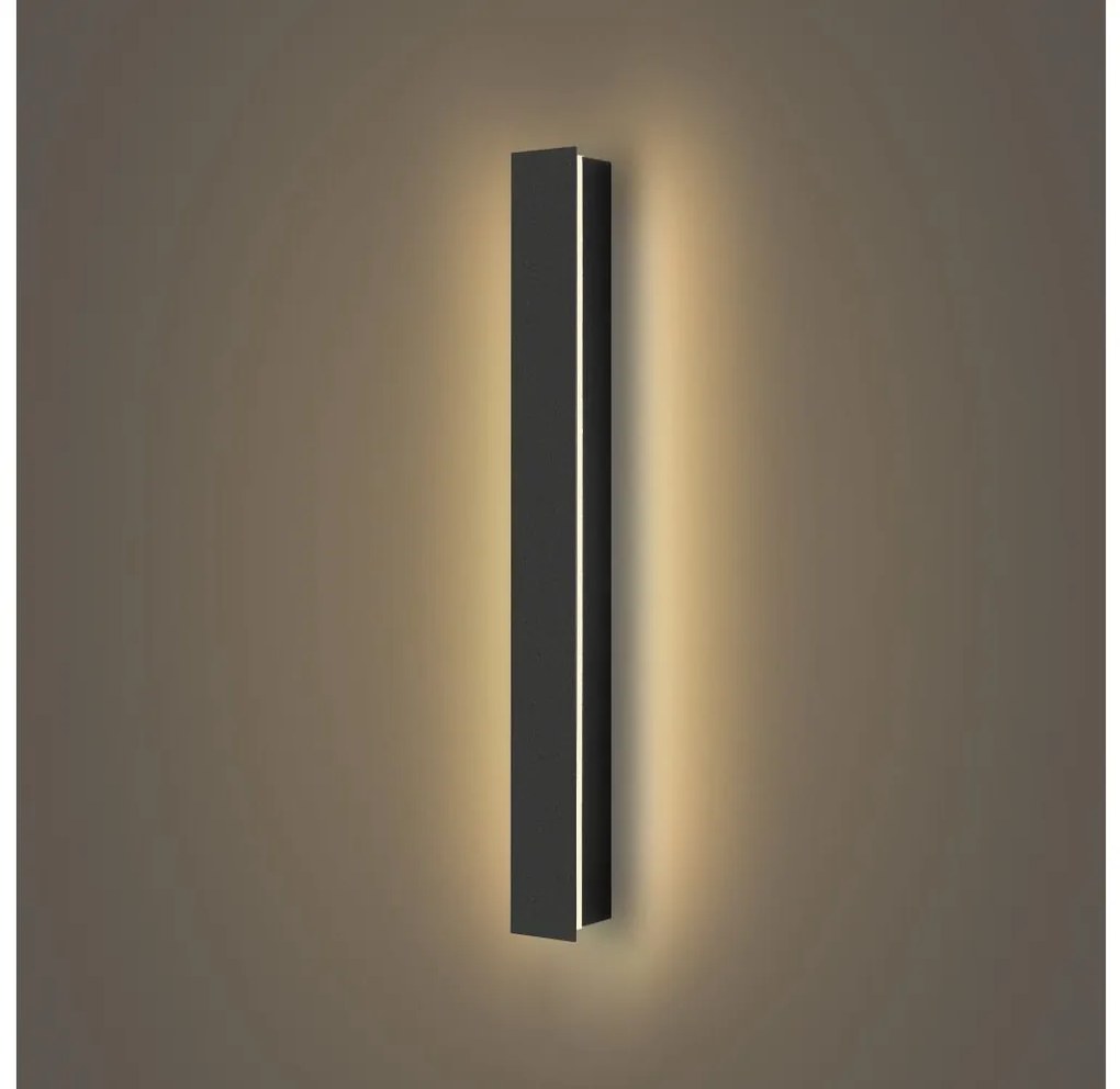 Brilagi - LED vonkajšie nástenné svietidlo LINEAR LED/12W/230V 3000K IP65 čierna BRI279