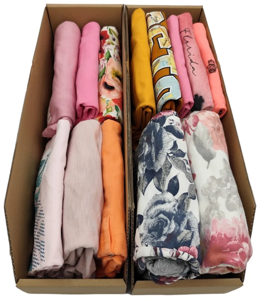 KARTON PAK Úložné boxy na oblečenie, organizéry do skrine EKO KARTÓN 15 x 47 cm