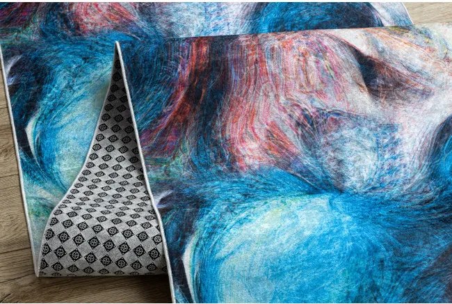 Protišmykový behúň LOTUS COLOR 36500 modrý / červený - hotový rozmer