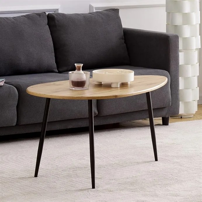 Autronic BONTEC Odkladací stolík 100x60cm, mdf, divoký dub, AF-3012 OAK Farba: Biela