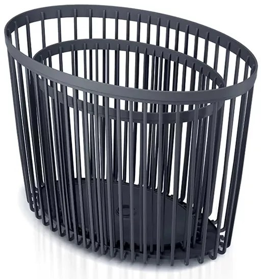 Set 2 univerzálnych oválnych košov, 30 + 55 l, antracit