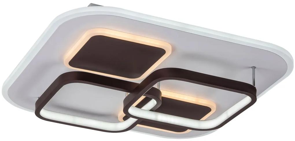 RABALUX Dizajnové stmievateľné LED svietidlo DELION, 50W, 3000K–6000K, 47x47cm, hranaté