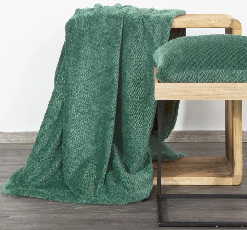 Dekorstudio Deka CINDY3 v tmavozelenej farbe farbe Rozmer deky: 200x220cm