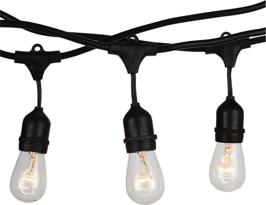 Vonkajšia reťaz STRING 5m 10xE27/40W/230V IP54