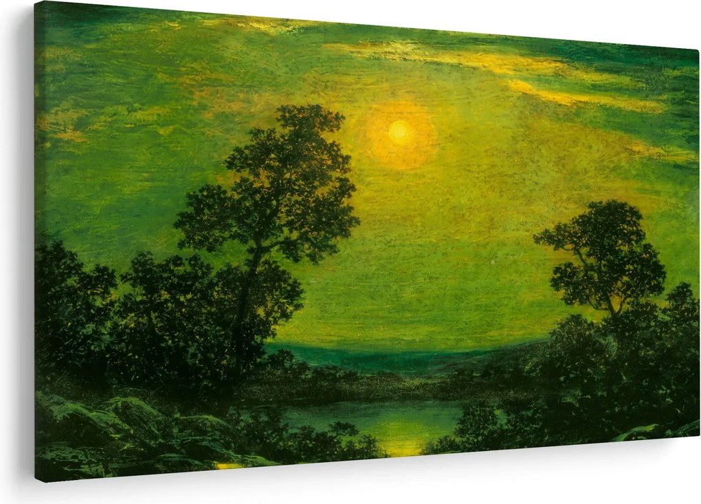 Obraz - Imitator of Ralph Albert Blakelock, Moonlight, reprodukcia (90x60 cm)