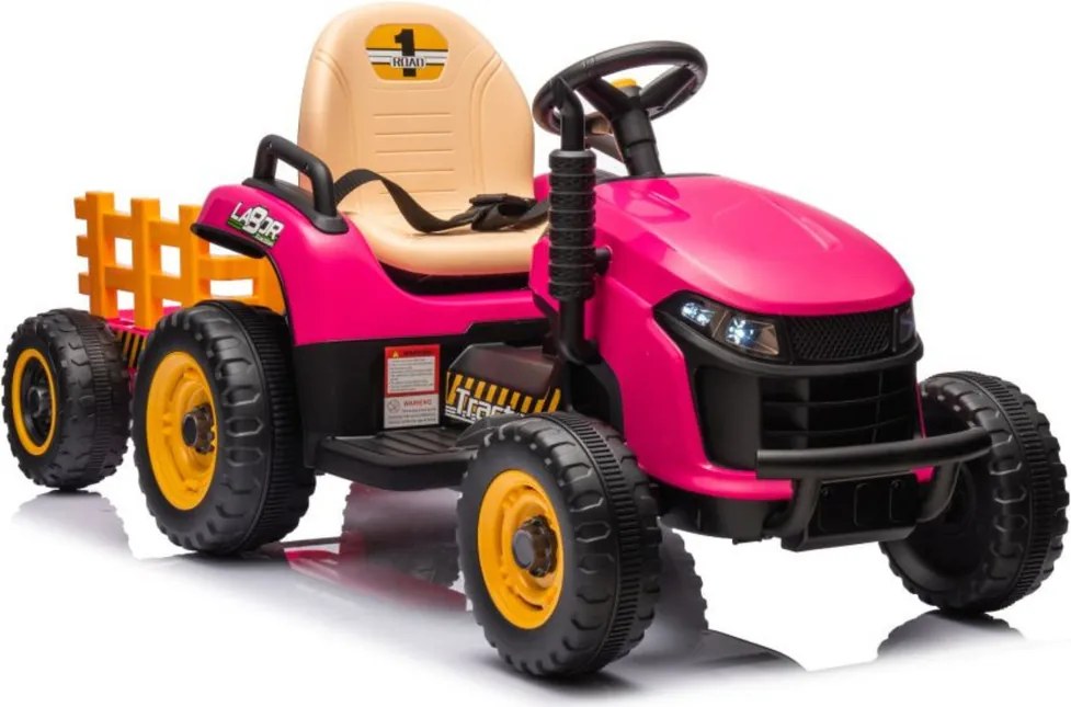 LEAN CARS Batériový traktor BBH-030 ružový
