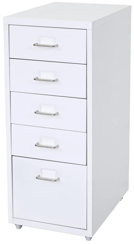 Zásuvková skrinka Boston T851 - 69x28x41cm, 5 zásuviek - biela