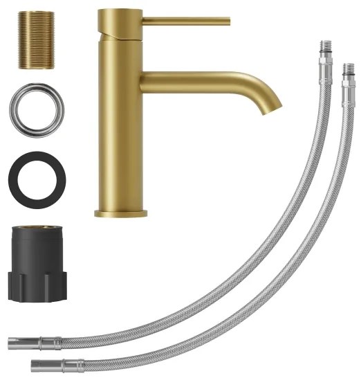 BATH DELUXE 28-018-01-70-02 -Umývadlová batéria SOVANG 18,3 cm kefovaná mosadz