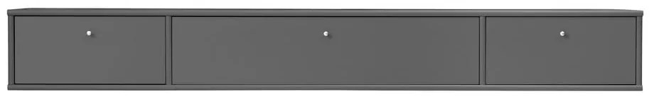 Antracitový TV stolík 176x22 cm Mistral – Hammel Furniture