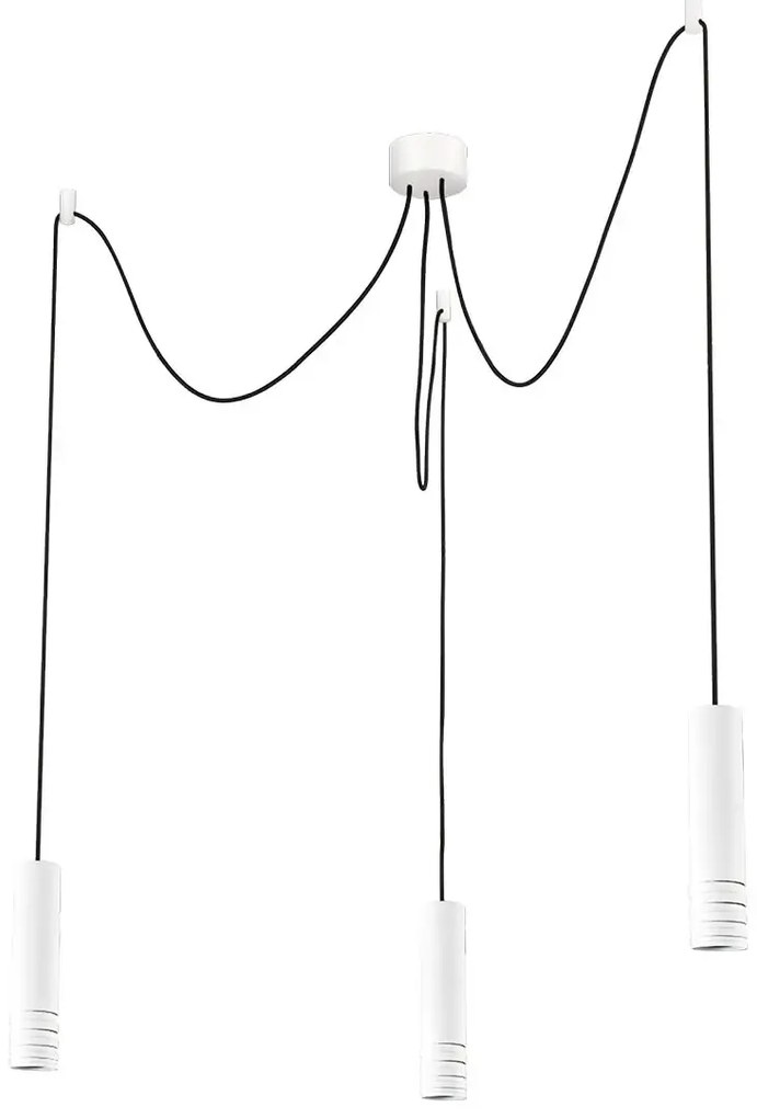 Moderný luster Locus L 3 biele