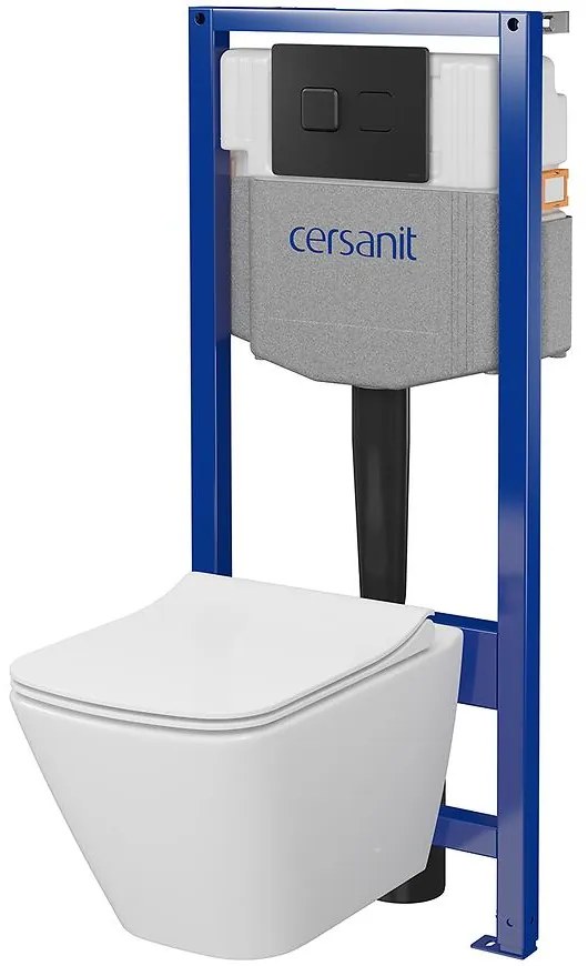 Podomietková zostava City Square B977 tlačidlo čierna matná štvorcový pneumatický