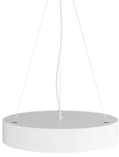 Luster na lanku CLEO 3xE27/24W/230V pr. 40 cm biela