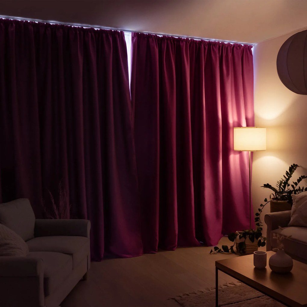 Goldea zatemňovacie záves blackout - bl-17 purpurový - šírka 270 cm 160x270 cm