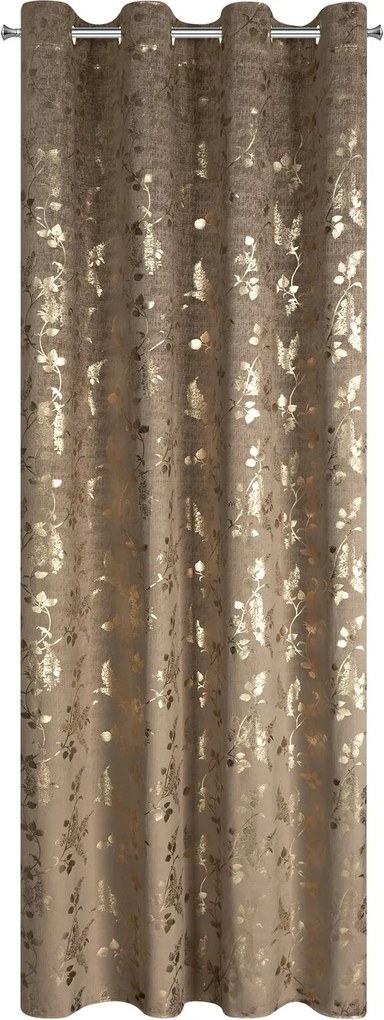 ZÁVES NA KRÚŽKOCH HILARY 140X250 CM VZOROVANÁ