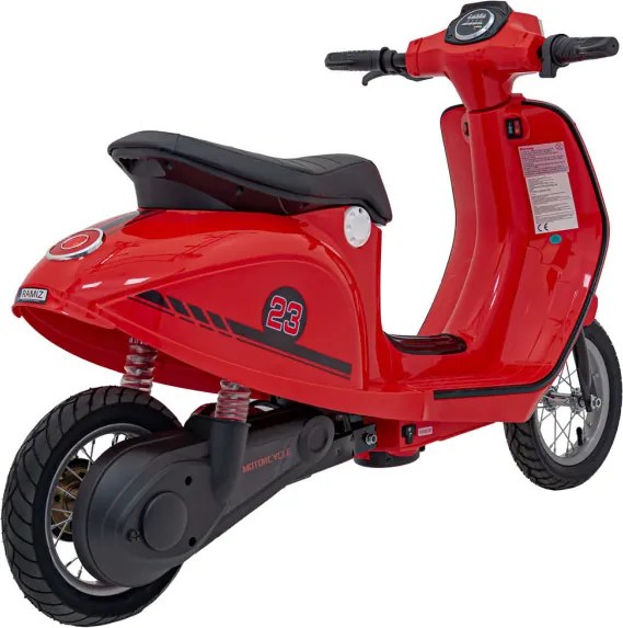 Elektrický skúter Retro 23 červený