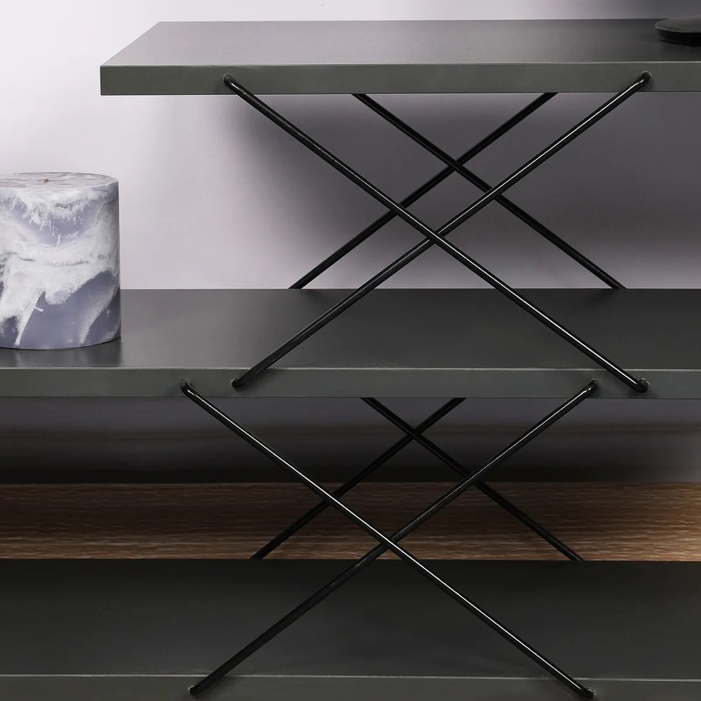 TV stolík Zigzag Anthracite
