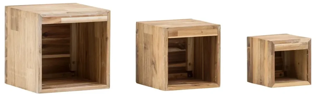 furniture-nabytek.cz - Masívna sada kúpeľňového nábytku Jolo z akáciového dreva, lakovaná, hnedá