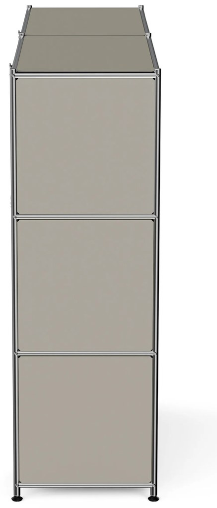 Kovová komoda »CN3« so 6 výklopnými priečinkami, svetlosivá