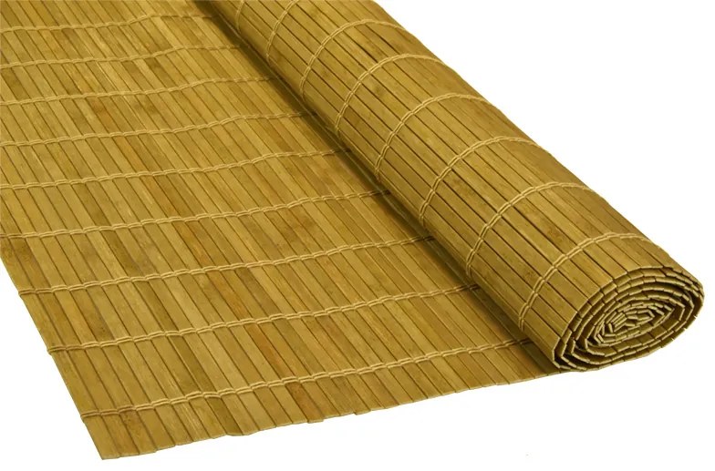 Bambusová rohož za posteľ svetlo hnedá Šírka rohože: 150 cm, Dĺžka rohože: 200 cm