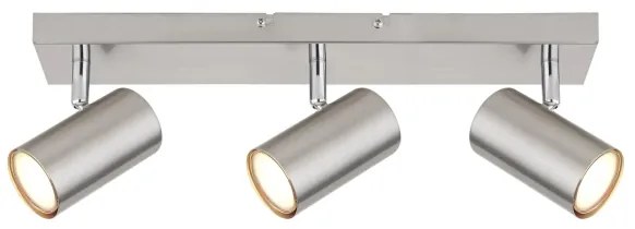 Globo 57911-3 - Bodové svietidlo ROBBY 3xGU10/25W/230V matný chróm