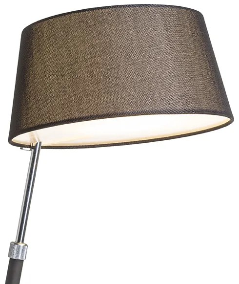 RENDL R12486 RITZY stolná lampa, dekoratívne čierna chróm