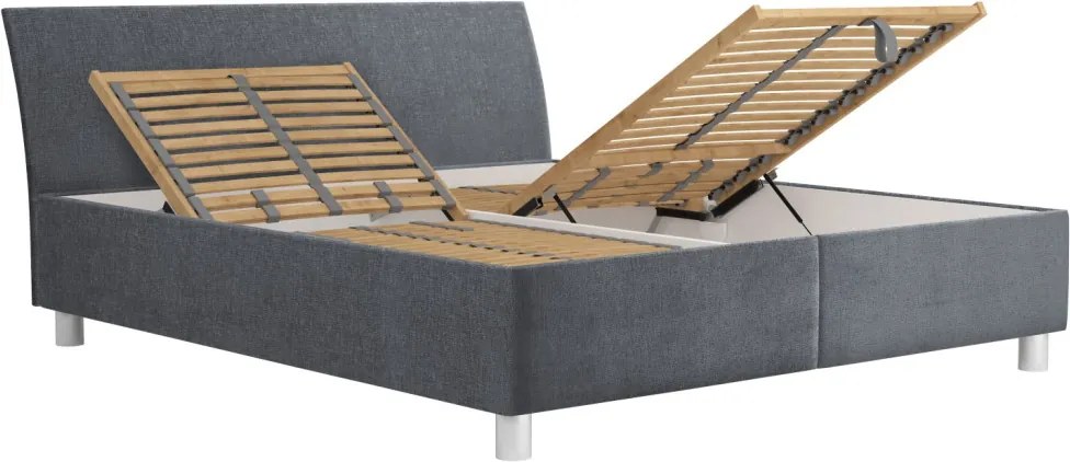 Posteľ Bali 180x200 cm, dymovo šedá látka