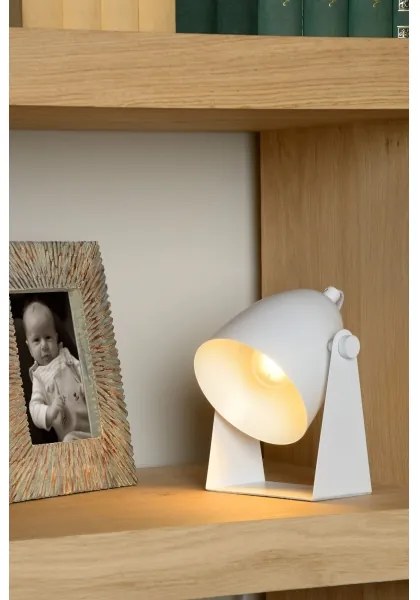 Lucide 45564/01/31 - Stolná lampa CHAGO 1xE14/40W/230V biela