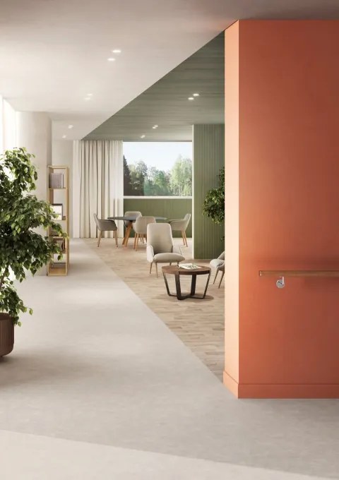 PVC podlaha LOGITEX Ultimate 55 Cosmos T09 betón, svetlosivá