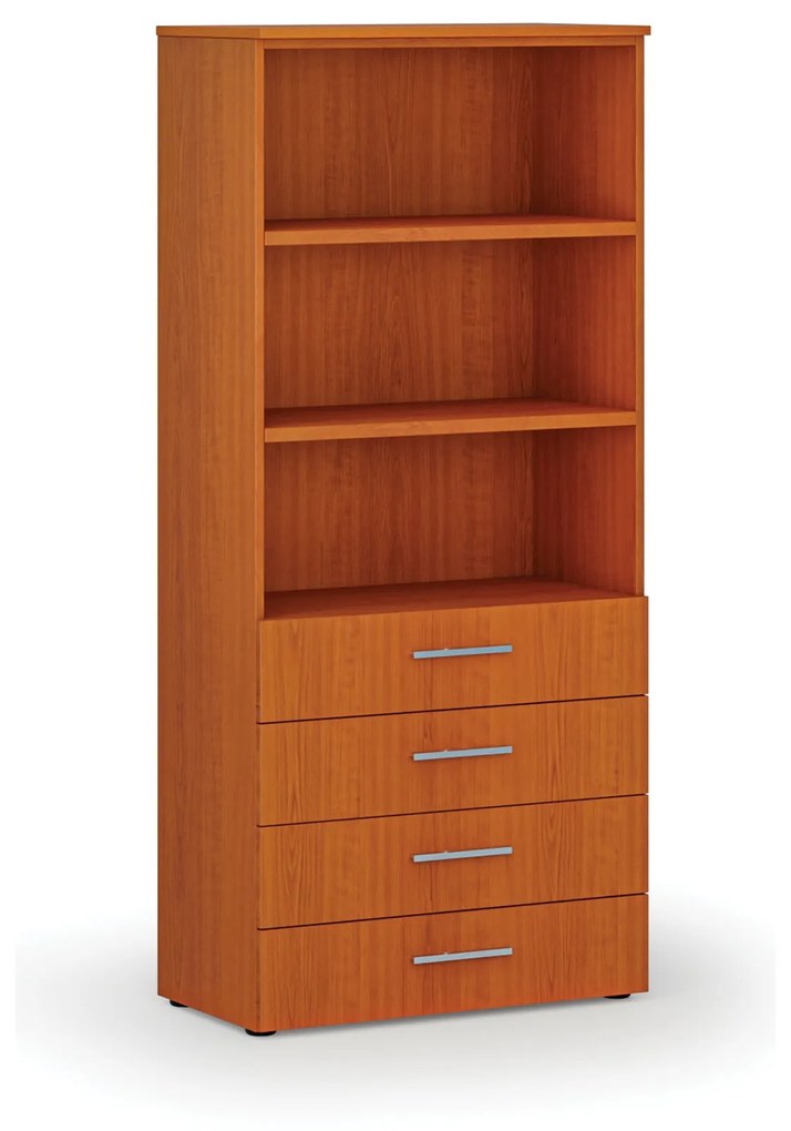 Kancelárska skriňa so zásuvkami PRIMO WOOD, 1781 x 800 x 420 mm, čerešňa