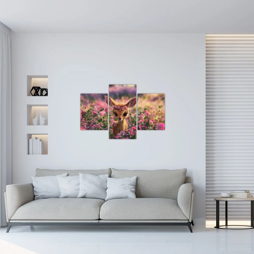 Obraz - Roztomilá srnčeka (90x60 cm)