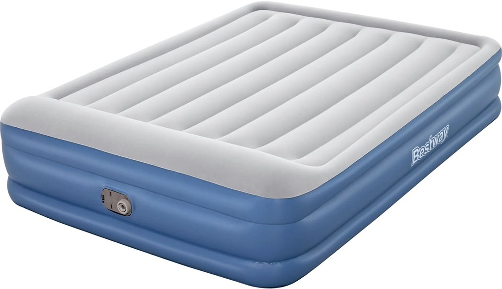 BESTWAY TriTech Queen Nafukovacia posteľ so vstavanou pumpou, 203 x 152 x 46 cm 67630