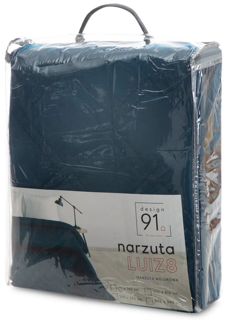 PREHOZ NA POSTEĽ LUIZ8 170X210 CM TMAVOMODRÝ