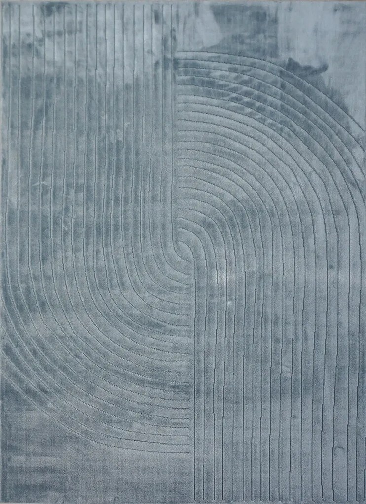 BE Koberec Kolekcia Zen Garden 2403 BLUE – modrý obdĺžnikový Rozmer: 160x220 cm