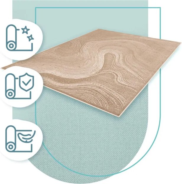 Koberec FD SENSI BRANCO tmavobéžový