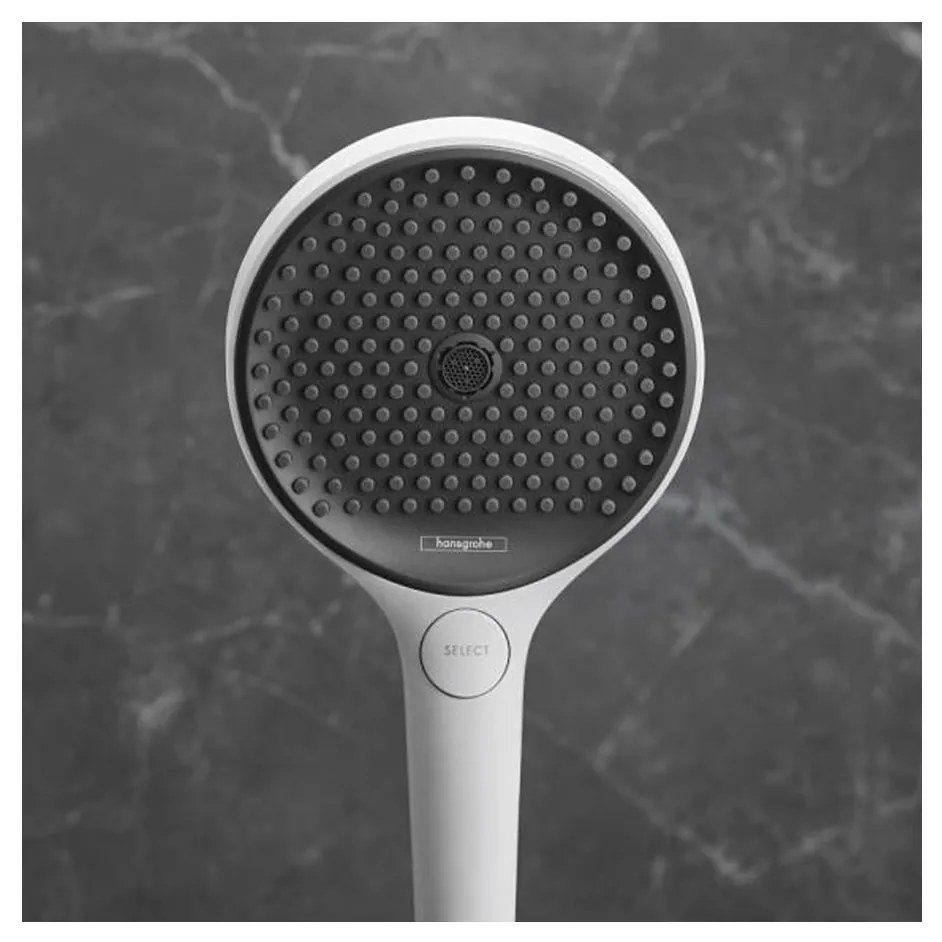 Hansgrohe Rainfinity, ručná sprchová hlavica 130 3-funkčná, biela matná, HAN-26864700