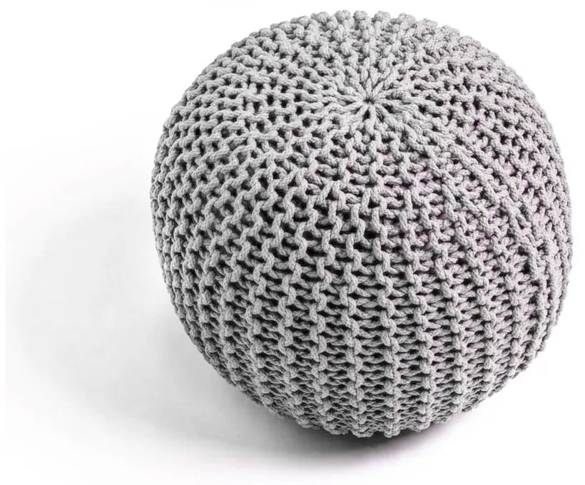 Sivý puf na sedenie loomi.design