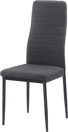 Židle, látka / kov, COLETA NOVA 0000201242 Tempo Kondela Čierna / sivá