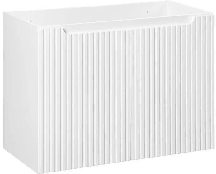 Závěsná umyvadlová skříňka Nova White se zápustným umyvadlem 80 cm bílá