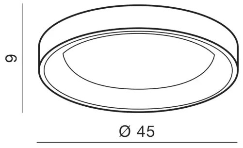 Drevené stropné svietidlo Silvam 45