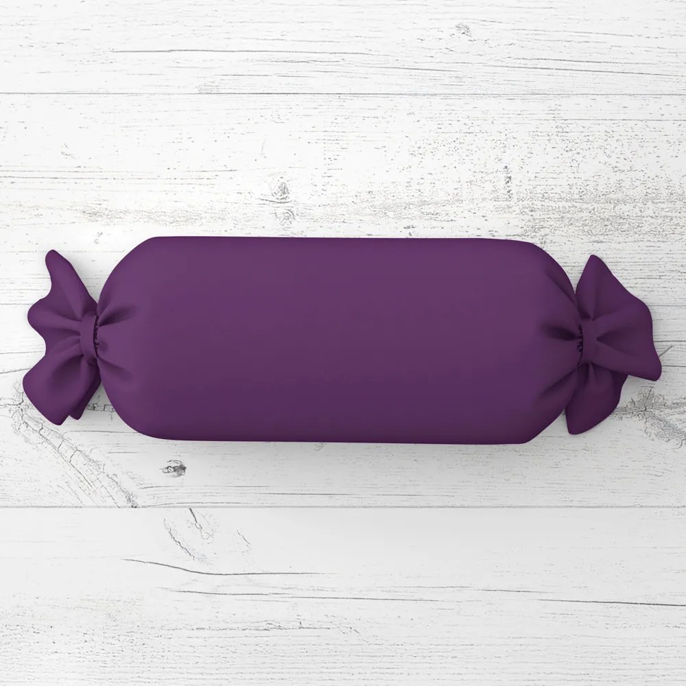 Biante Vankúš valec bonbon Rongo RG-064 Tmavo fialový 15x100 cm