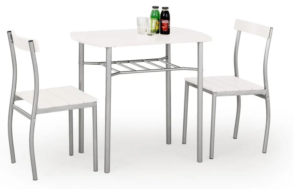 Halmar Balkónový set LANCE kov/drevo V-CH-LANCE-ZESTAW-BIAŁY